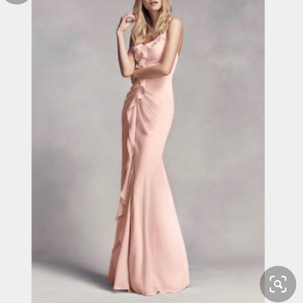 Vera Wang Blush Pink Formal Dress Size 8 Bridesmaid Prom Gown ⭐️Host Pick ⭐️